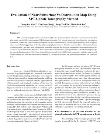 Más sobre Evaluación del Subsuelo Cercano vs. Mapa de Distribución Usando Tomografía SPT-Uphole