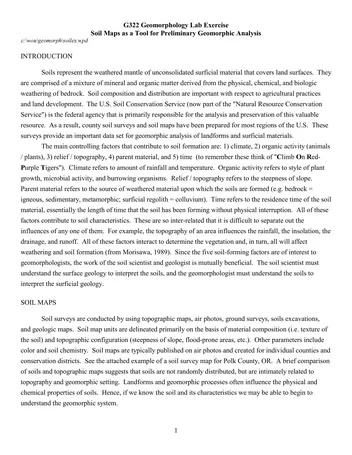 Más sobre Mapas de Suelo como Herramienta para el Análisis Geomorfológico Preliminar